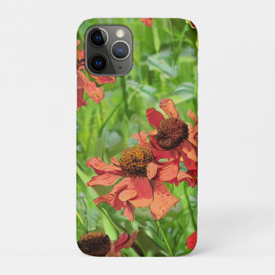 CAPA PARA iPhone 11 PRO FLÔRES VERMELHAS DE RUDBECKIA