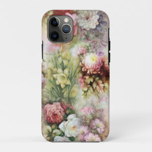 Capa Para iPhone 11 Pro Flores Vintage
