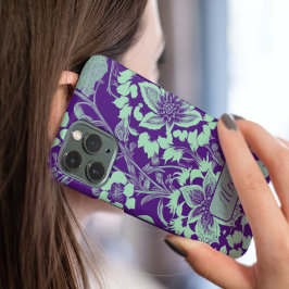 Capa Para iPhone 11 Pro Florescer com Estilo Flor Minimalista Roxa