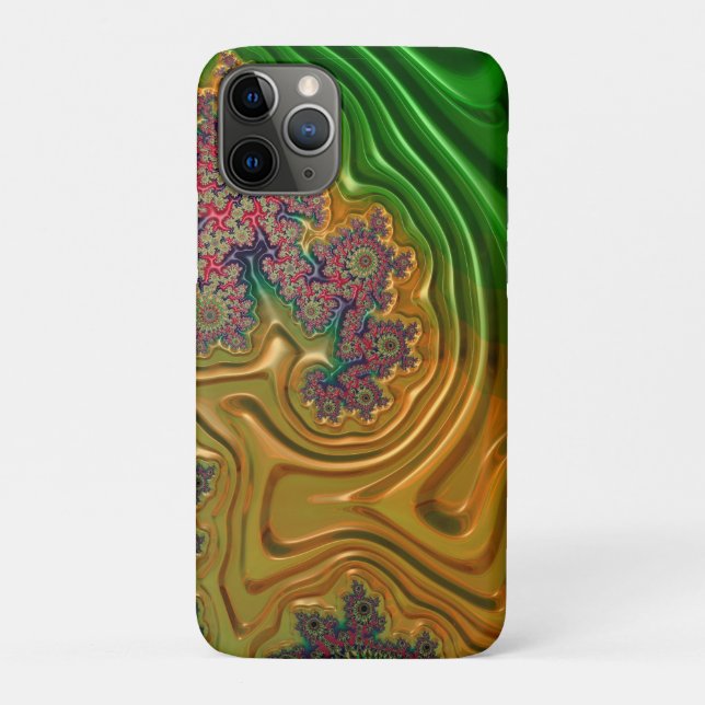 Capa Para iPhone 11 Pro Floresta Fractal (Verso)