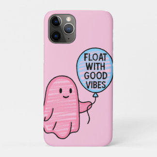 Capa Para iPhone 11 Pro Flutuar com boas vibrações, fofo design