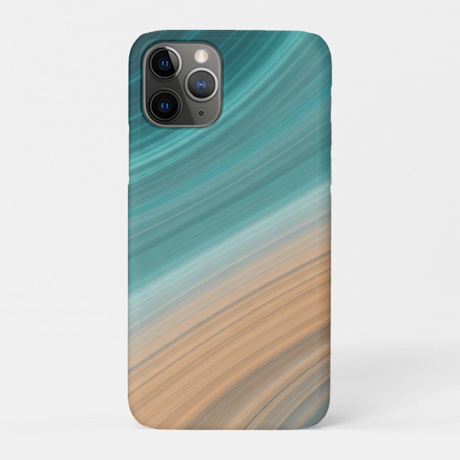 Capa Para iPhone 11 Pro Fluxo de Areia Aquática (Verso)