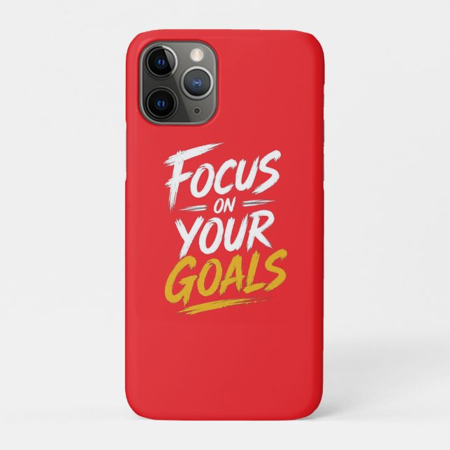 Capa Para iPhone 11 Pro Foco Nos Seus Objetivos Motivacional (Verso)