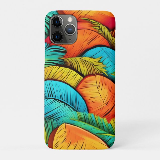 Capa Para iPhone 11 Pro Folha vibrante (Verso)