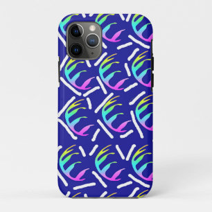 CAPA PARA iPhone 11 PRO FOLHAS ABSTRATO RAINBOW