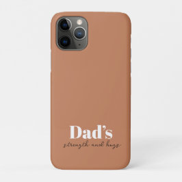Capa Para iPhone 11 Pro Força e abraços do pai - Presente do Dia de os pai