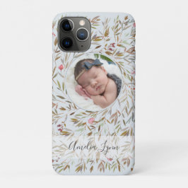 Capa Para iPhone 11 Pro Foto Floral Wreath Personalizada