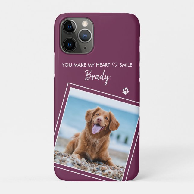 Capa Para iPhone 11 Pro Foto: Pet Modern Cote Magenta (Verso)