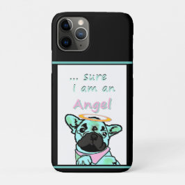 Capa Para iPhone 11 Pro Französische Bulldogge Engel French Bulldog