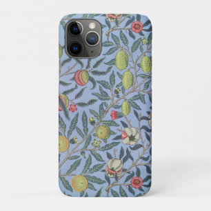 Capa Para iPhone 11 Pro Fruta William Morris Pomegranate Ornamento Azul
