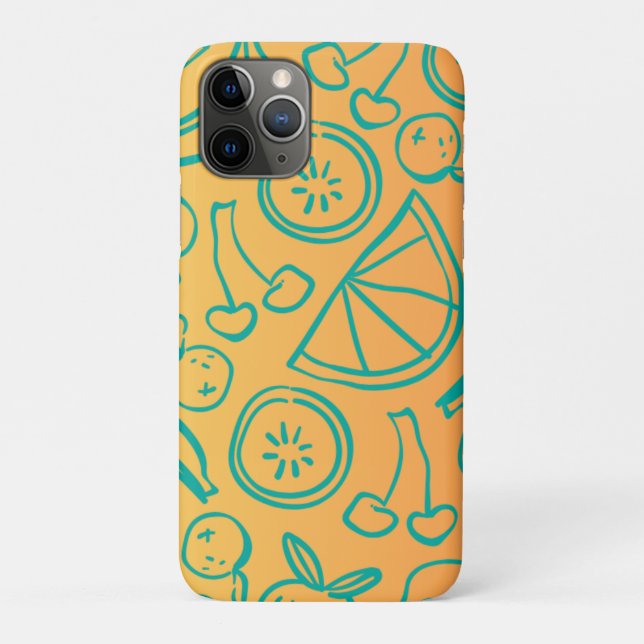 Capa Para iPhone 11 Pro Frutas (Verso)
