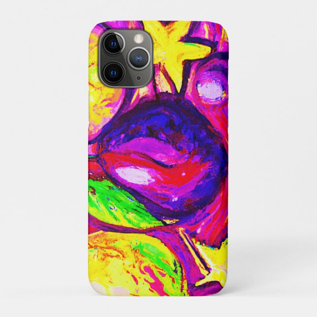 Capa Para iPhone 11 Pro Frutas e estrelas vibrantes. Comprar Agora (Verso)