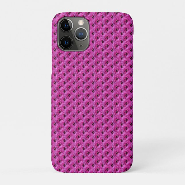 Capa Para iPhone 11 Pro Fuchsia Ranunculus - Design Floral Moderna (Verso)