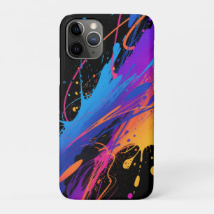 Capa Para iPhone 11 Pro Fundo do Tabuleiro de Tinta Colorida abstrato
