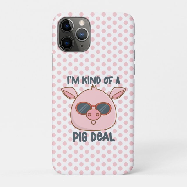 Capa Para iPhone 11 Pro Funny Pig Pun (Verso)