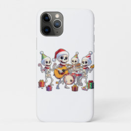 Capa Para iPhone 11 Pro Funny Skeleton Band Christmas & New Year – 3D Cart