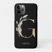 G Monograma Floral Personalizado