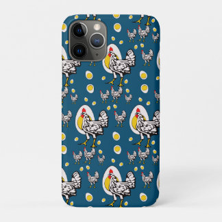 Capa Para iPhone 11 Pro Galinhas Retro