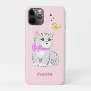 Capa Para iPhone 11 Pro Gato Gato Gato Gato Gato Gato Gato Gato de Rosa cl
