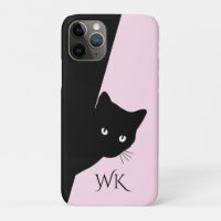 Gato Preto Astuto Rosa
