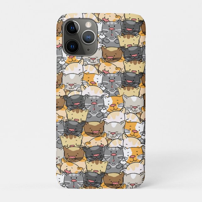 Capa Para iPhone 11 Pro Gatos Fofos Kitty (Verso)