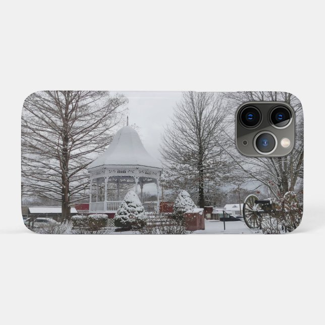 Capa Para iPhone 11 Pro Gazebo e Canhão (Verso (horizontal))