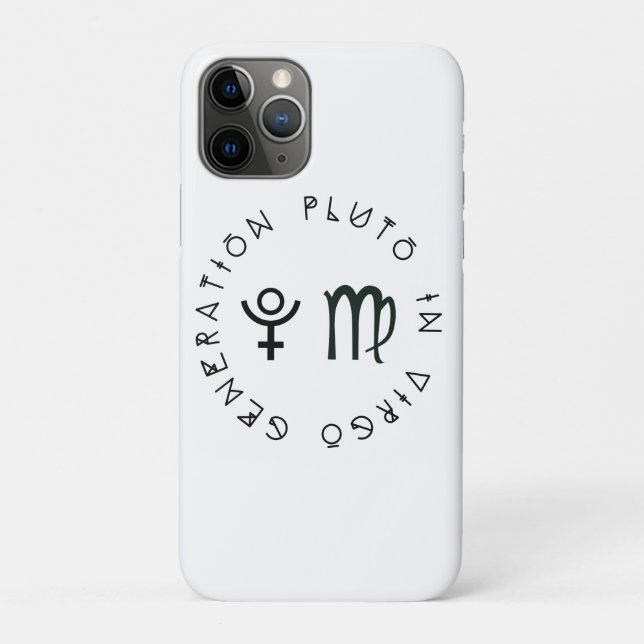 Capa Para iPhone 11 Pro Geração Plutão em Virgem Astrologia Zodíaco (Verso)