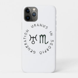 Capa Para iPhone 11 Pro Geração Urano em Escorpião Astrologia Zodíaco