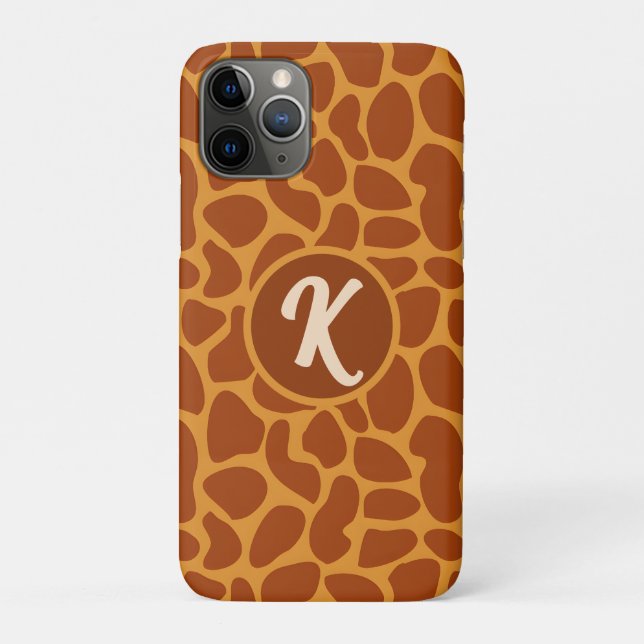 Capa Para iPhone 11 Pro Giraffe Animal Skin (Verso)