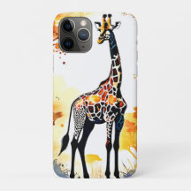 Giraffe Savannah Art