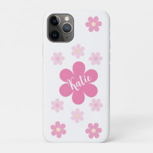 Capa Para iPhone 11 Pro  Glamour de Flor Rosa-