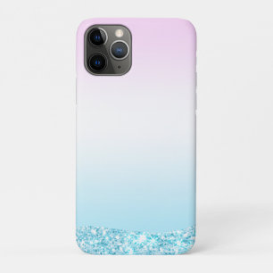 Capa Para iPhone 11 Pro Glitter gradiente colorido Elegante Moderno Arco-Í