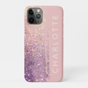 Capa Para iPhone 11 Pro Glitter rosa-rosado