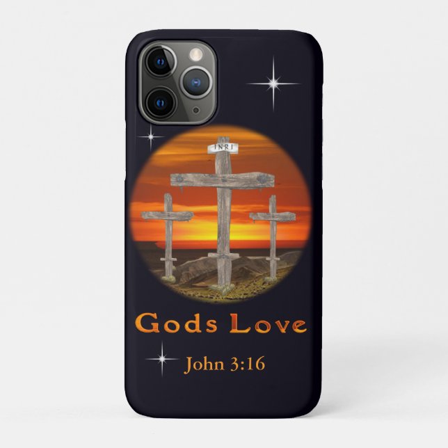 Capa Para iPhone 11 Pro Gods Love (Verso)