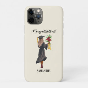 Capa Para iPhone 11 Pro Graduação personalizada de aquarela (5)