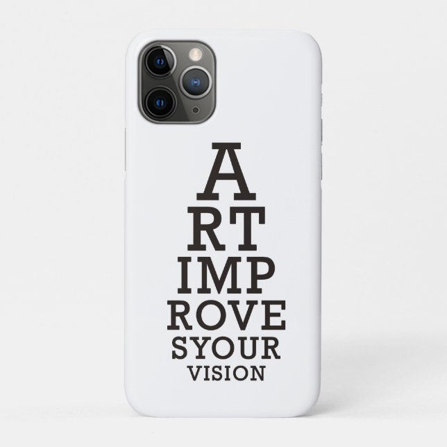 Capa Para iPhone 11 Pro Gráfico de Visão Melhora Sua Arte  (Verso)
