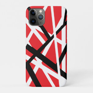 Capa Para iPhone 11 Pro gráfico vermelho, preto e branco