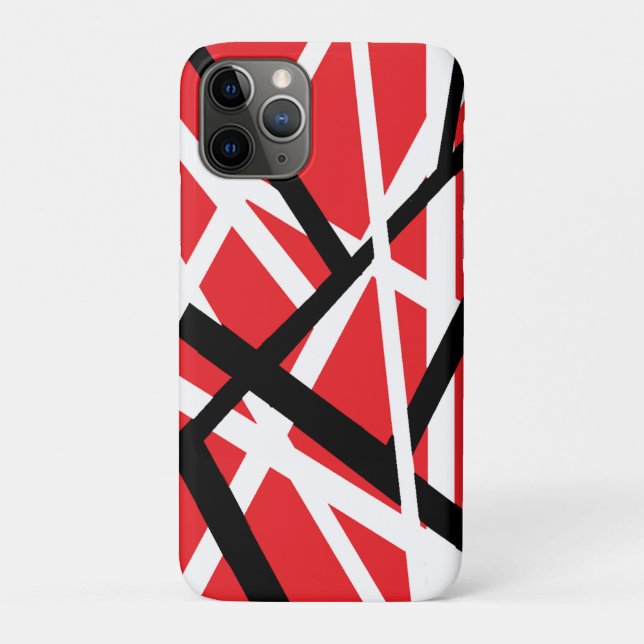 Capa Para iPhone 11 Pro gráfico vermelho, preto e branco (Verso)