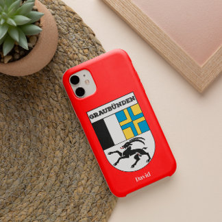 Capa Para iPhone 11 Pro Graubünden, Suiça | Cantões suíços Crests