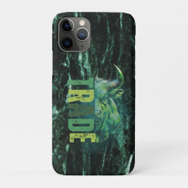 Capa Para iPhone 11 Pro Green bull | Trade Design | Marble