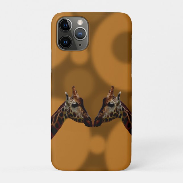 Capa Para iPhone 11 Pro Groovy Giraffe A Go Go, (Verso)
