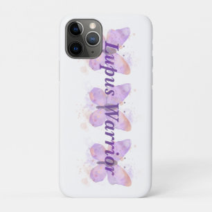 Capa Para iPhone 11 Pro Guerreiro do Lúpus da Borboleta Roxa