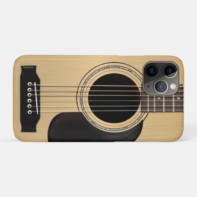 Capa Para iPhone 11 Pro Guitarra acústica (Verso (horizontal))