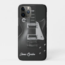 Guitarra elétrica monocromática personalizada