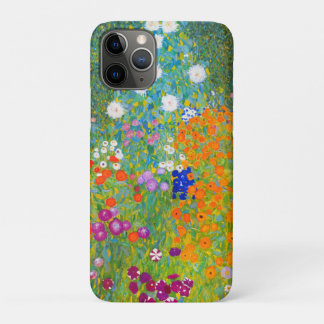 Capa Para iPhone 11 Pro Gustav Klimt Bauerngarten Fllower Garden Fine Art