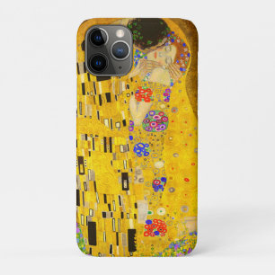 Capa Para iPhone 11 Pro Gustav Klimt é o famoso quadro Beijo.