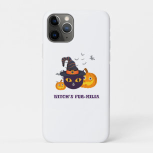 Capa Para iPhone 11 Pro Halloween, pelo de bruxa