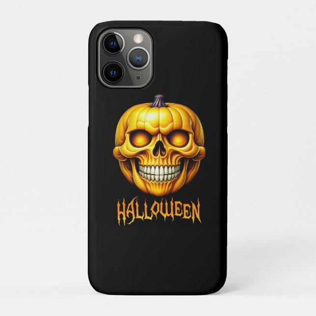 CAPA PARA iPhone 11 PRO HALLOWEEN PUMPKIN SKULO (Verso)