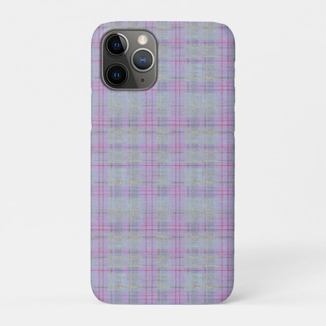 Capa Para iPhone 11 Pro Harmonia de Xadrez Lavanda (Verso)