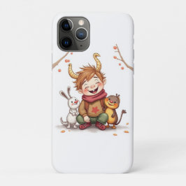 Capa Para iPhone 11 Pro „Herbstfreunde – Ein Tag voller Lachen“